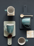 Denby Fern Green Elements Coffee Mugs Set