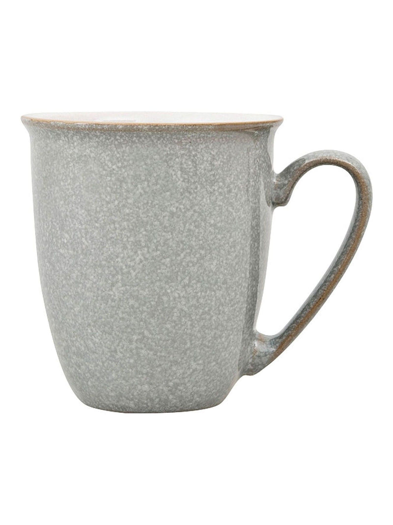 Denby Light Grey Elements coffee mugs set of 4, 330ml - British product