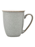 Denby Light Grey Elements coffee mugs set of 4, 330ml - British product