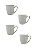 Denby Light Grey Elements coffee mugs set of 4, 330ml - British product