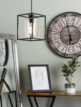 Next BHS Hardy 1 Light Cage Pendant Ceiling Light Black- Buy online at McGrocer