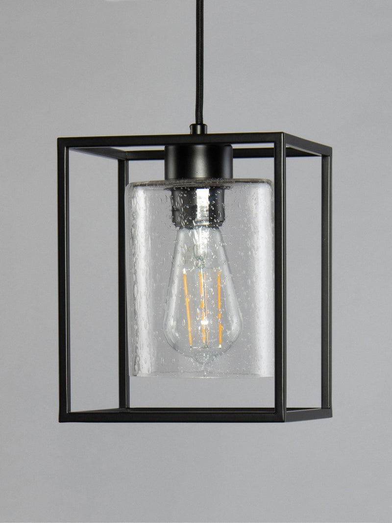 BHS Hardy 1-punkts buranheng taklampe matt svart britisk merke