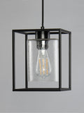 BHS Hardy 1 light cage pendant ceiling light matt black British brand