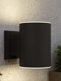 SolarCentre Black Grantham solar motion wall light - British product