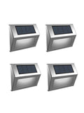 SolarCentre solar step lights 4 pack silver (British brand)