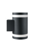 SolarCentre Mayfair black solar wall light - British product
