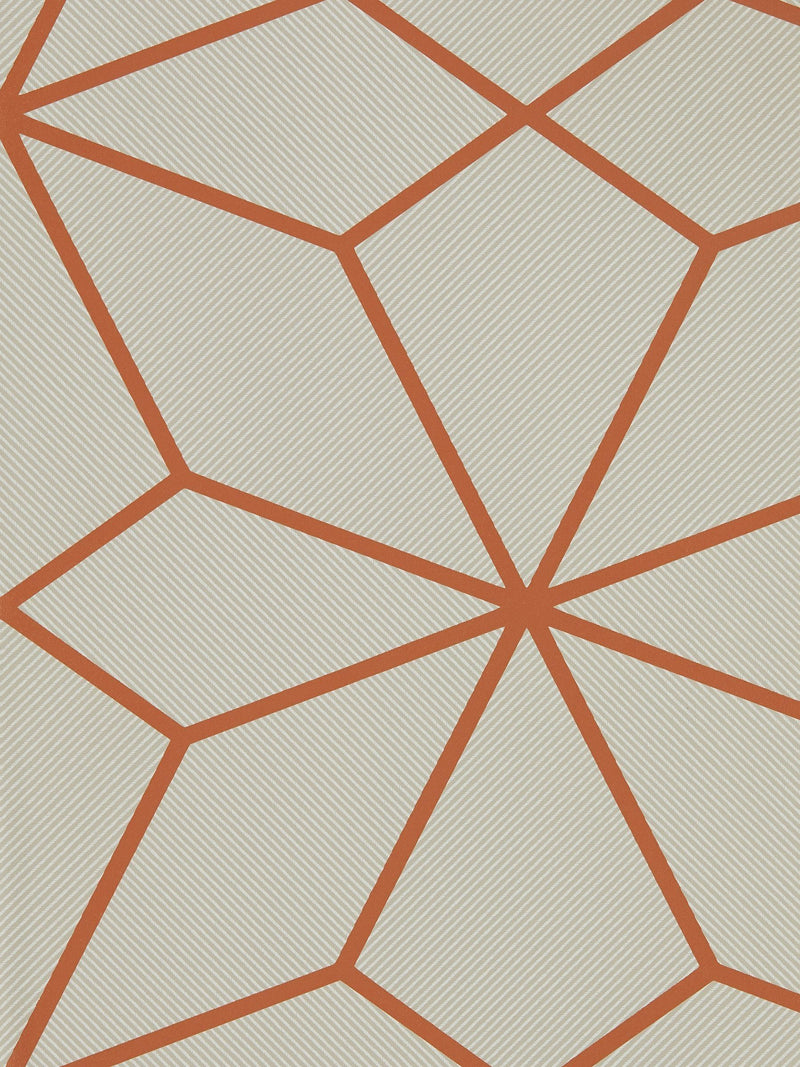 Harlequin Axal orange rust wallpaper sample - British product
