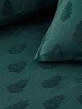 Furn Pine Green Tufted Tree Festive Duvet Cover and Pillowcase Set - British product
