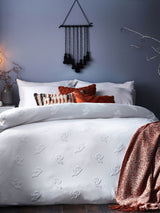 Next White Ghost Halloween 100% Tufted Cotton Duvet Cover and Pillowcase Set- Buy online at McGrocer