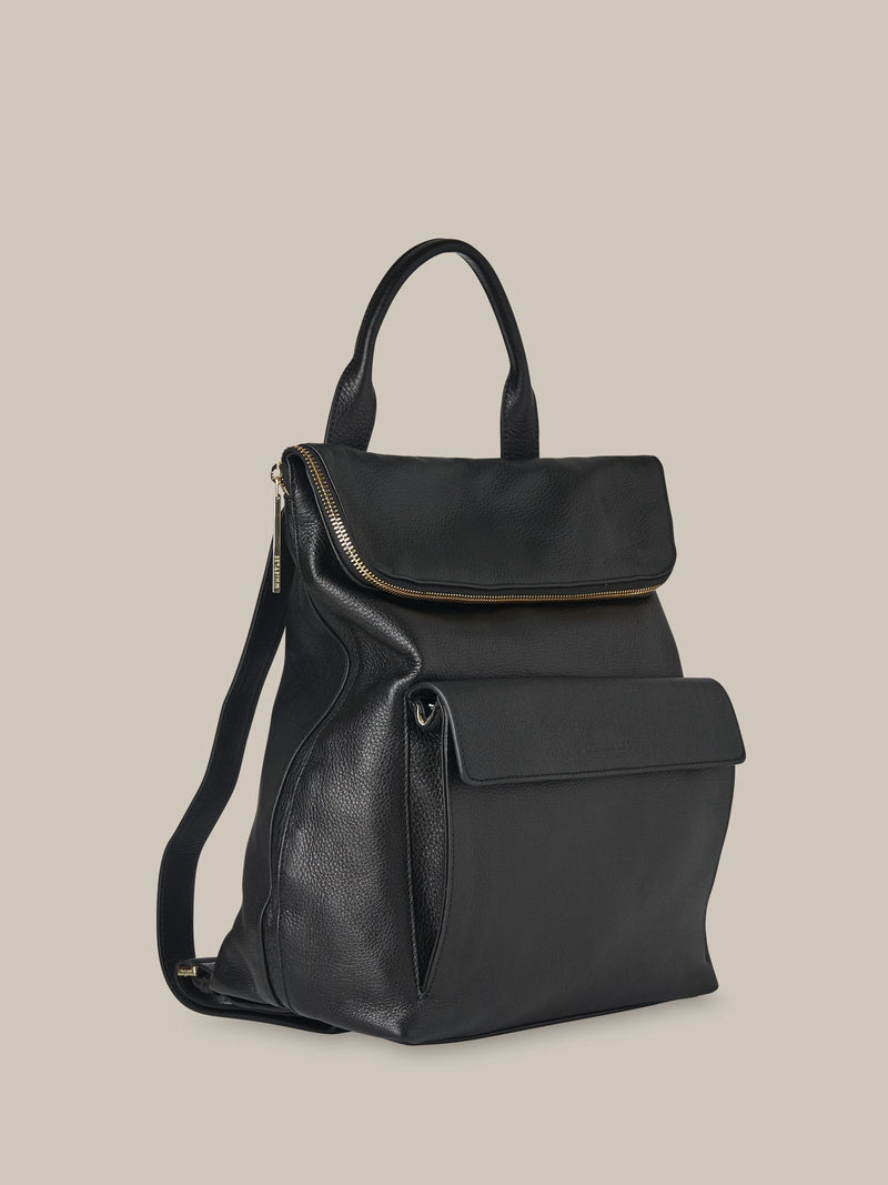 Whistles Black Verity Backpack, imported from the UK