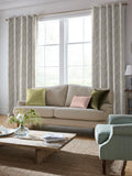 Laura Ashley green pussy willow embroidered curtains, imported from the UK
