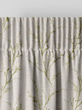 Laura Ashley green pussy willow embroidered curtains, imported from the UK