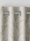 Laura Ashley green pussy willow embroidered curtains, imported from the UK