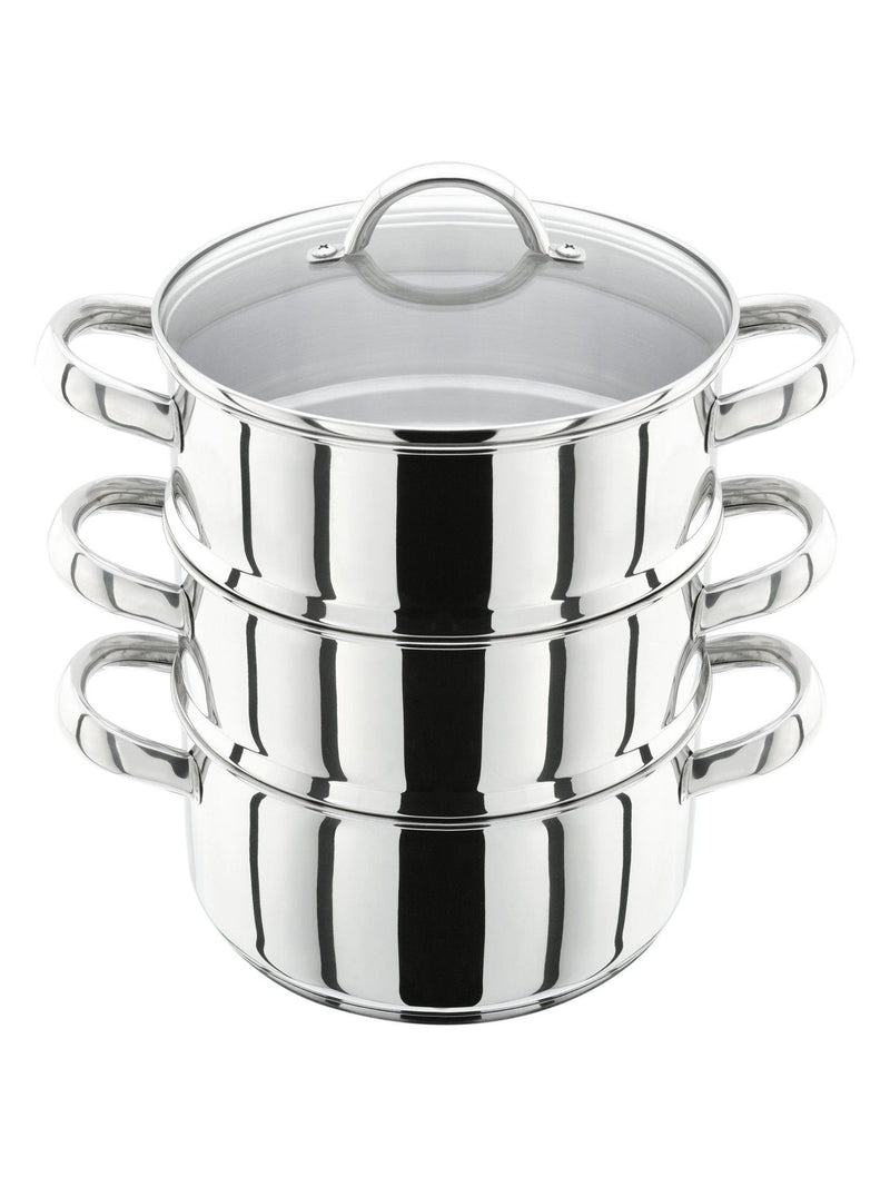 Judge Silver 3 Tier Steamer Set 20cm, UK version