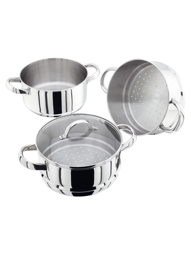 Judge Silver 3 Tier Steamer Set 20cm, UK version