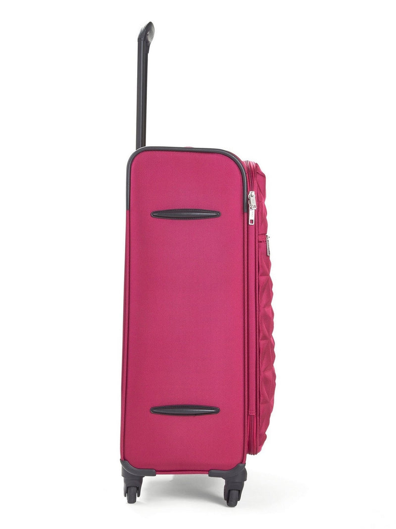 Rock Luggage Pink Jewel medium suitcase, imported from the UK