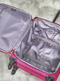 Rock Luggage Pink Jewel medium suitcase, imported from the UK