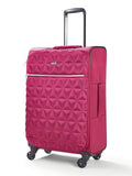Rock Luggage Pink Jewel medium suitcase, imported from the UK