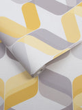 Graham & Brown Yellow Retro 10M wallpaper (British brand)