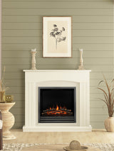 Next Be Modern White Linmere Electric Fireplace- Buy online at McGrocer