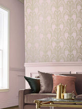 Next Graham & Brown Pink Art Deco Wallpaper 10M- Buy online at McGrocer
