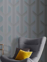 Next Graham & Brown Lagom Geo Wallpaper Deep Sky Blue- Buy online at McGrocer