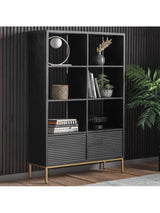 Next Gallery Home Black Archer 2 Door Open Display Unit- Buy online at McGrocer