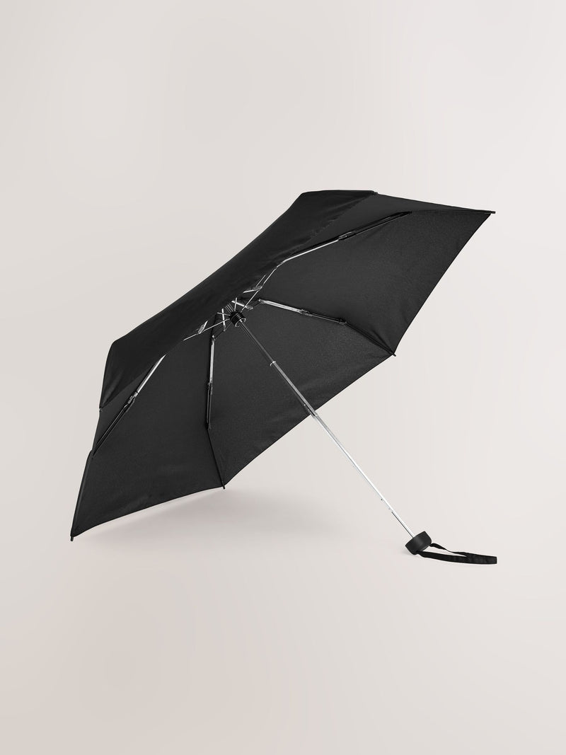 Black compact umbrella with travel case, imported from the UK