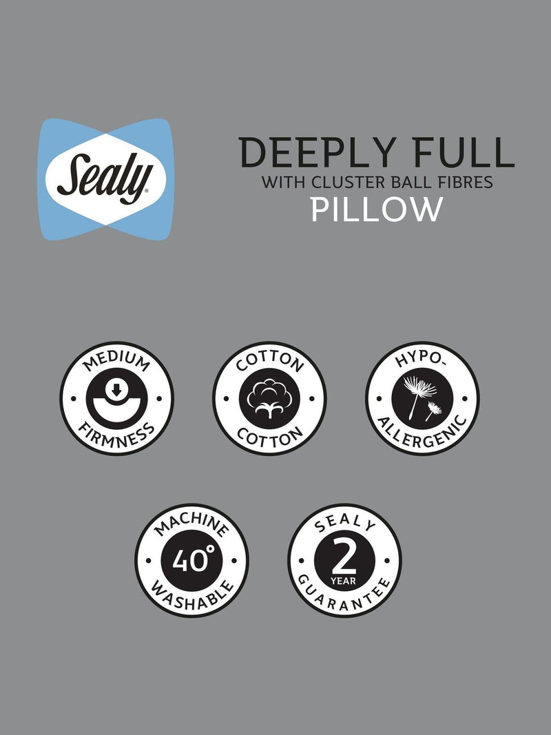 Sealy Deeply Full cotton pillow (British brand)