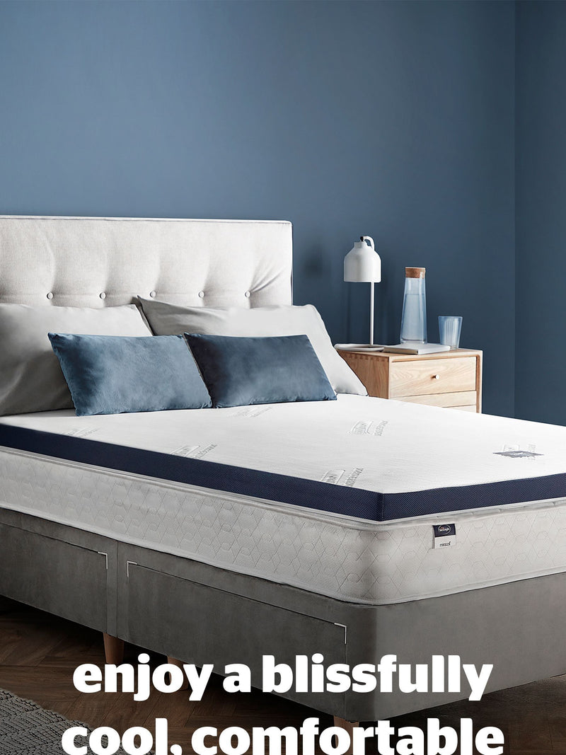 Silentnight White Wellbeing Cool Touch Mattress Topper (British brand)