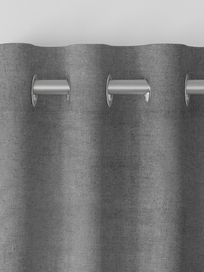 Curtains grey Lazio made-to-measure faux velvet, imported from the UK