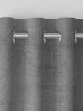 Curtains grey Lazio made-to-measure faux velvet, imported from the UK