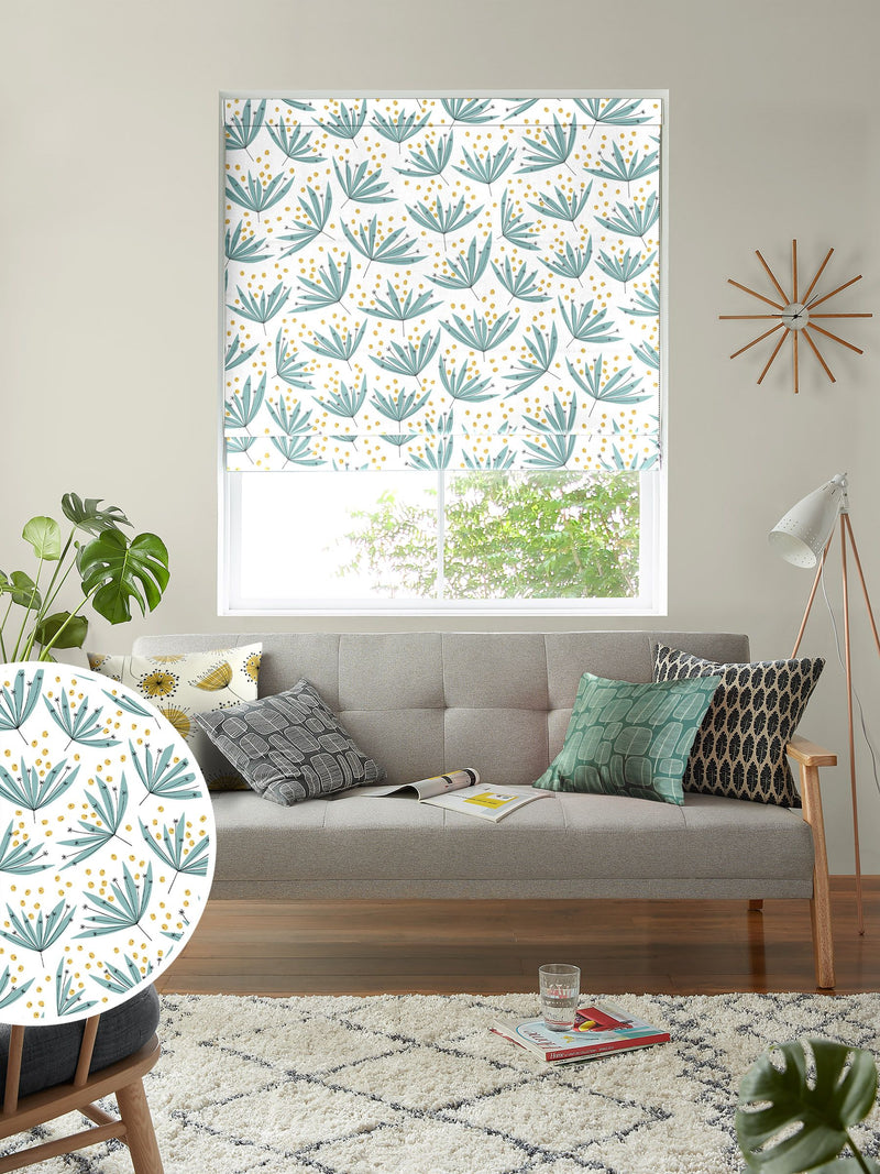 MissPrint Wildflower Tidy Tips roman blind, UK version