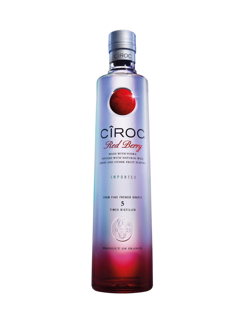 Ciroc red berry flavoured French vodka 70cl - British product