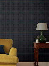Next Joules Heritage Blue Rothero Check Wallpaper- Buy online at McGrocer