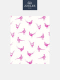 Joules Flirty Pheasants wallpaper bright pink pheasants, imported from the UK