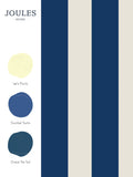 Joules Coast Blue Harborough Stripe wallpaper (British brand)