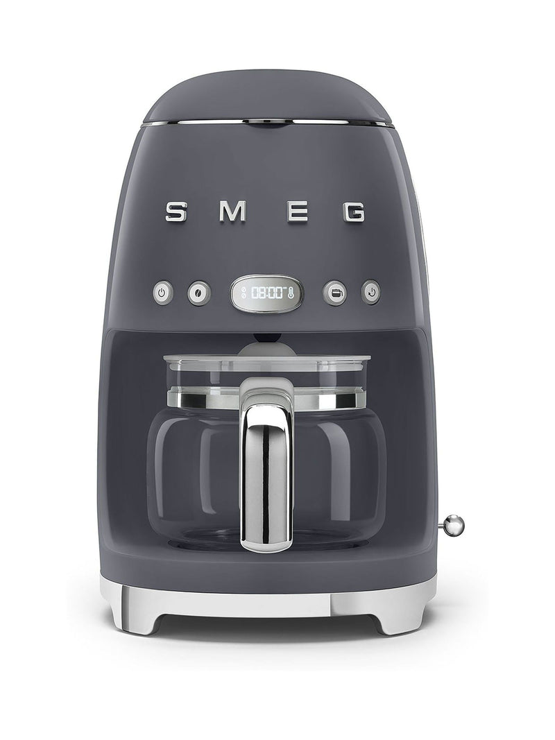 Smeg grey drip filter coffee machine (British brand)