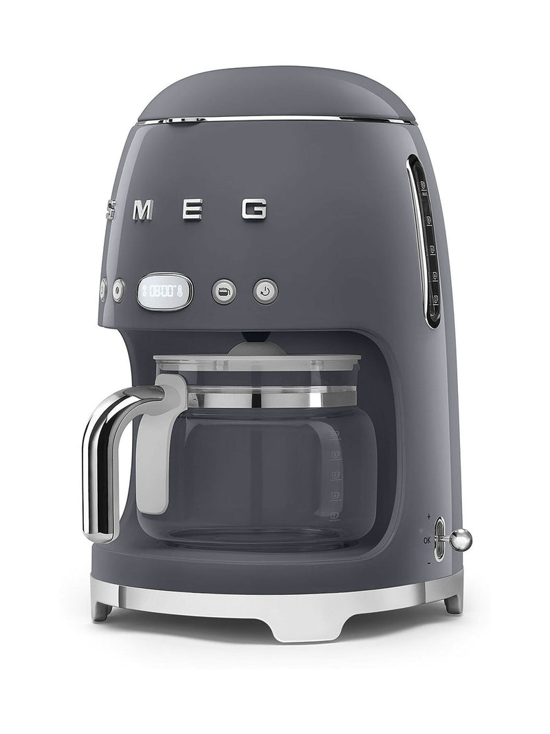 Smeg grey drip filter coffee machine (British brand)
