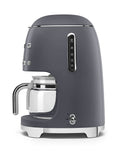 Smeg grey drip filter coffee machine (British brand)