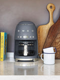 Smeg grey drip filter coffee machine (British brand)