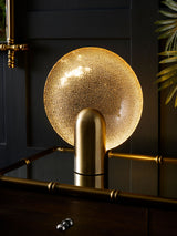 Next Rockett St George Gold Glass Dish Table Lamp 35cm- Buy online at McGrocer