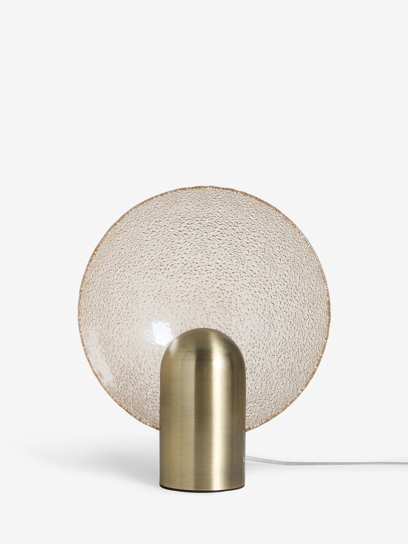 Rockett St George gold glass dish table lamp - British product