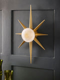 Rockett St George gold starburst wall light 50cm, imported from the UK