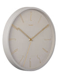 Karlsson grey belle numbers wall clock 35cm, UK version