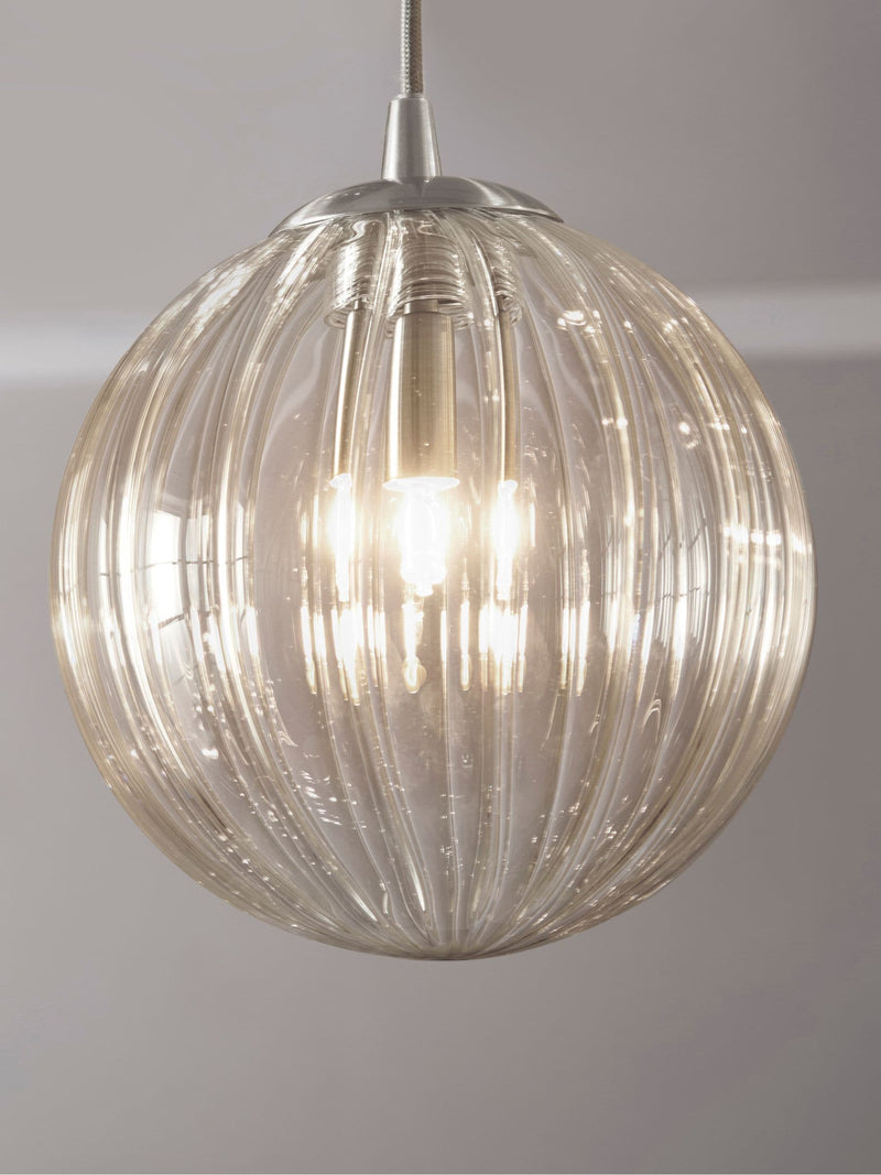 Ashcroft clear linear medium glass shade, UK version