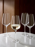 Belgravia clear crystal white wine glasses set of 4 (British brand)
