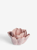 Shabby Chic pink ceramic tealight holder (British brand)