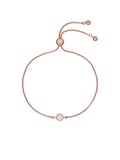 Ted Baker crystal drawstring bracelet rose gold tone 21cm (British brand)
