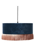 Oliver Bonas dark blue Ero velvet pendant lampshade (British brand)
